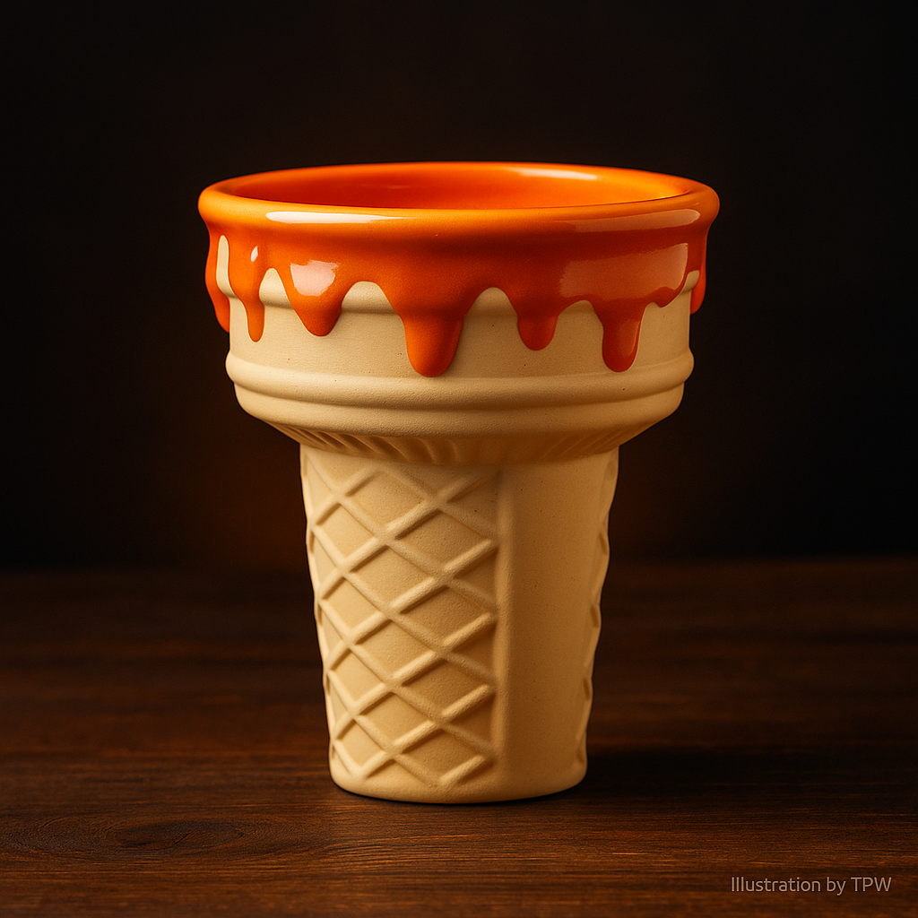 Werkbund Gelato “Pumpkin Drip” Bowl – Glazed Clay, 12–15 g 3