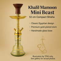 Khalil Mamoon Mini Beast Hookah – 52 cm, Wide-Bore Draw