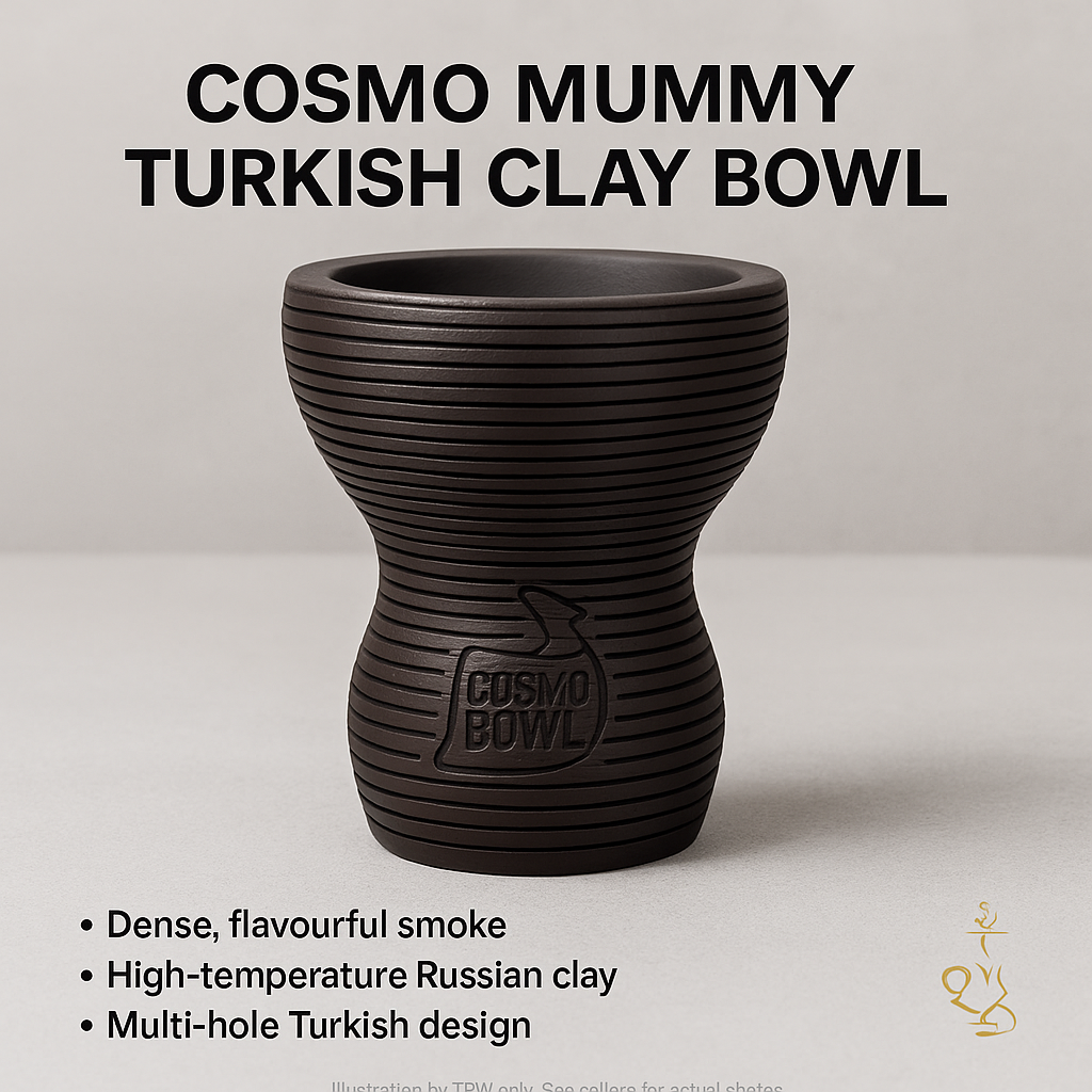 Cosmo Mummy Turkish Bowl – 15 g, Multi-Hole Red Clay