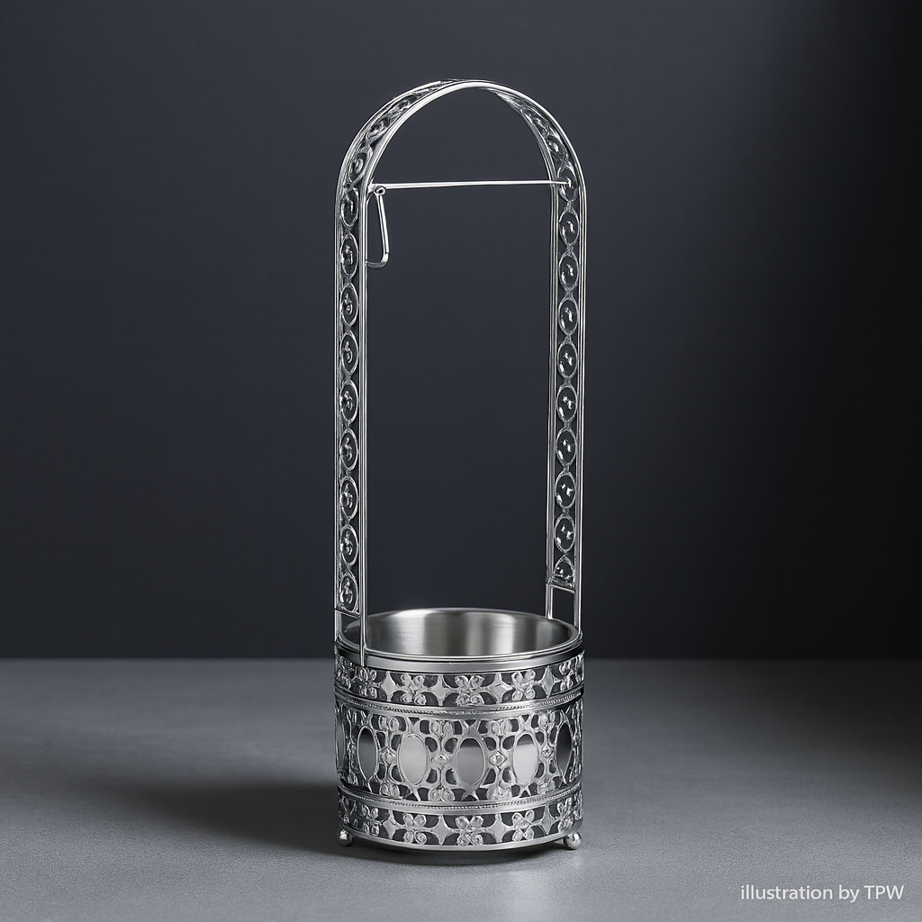 Essentials Charcoal Holder – 32/41/50 cm, Gold or Silver 3