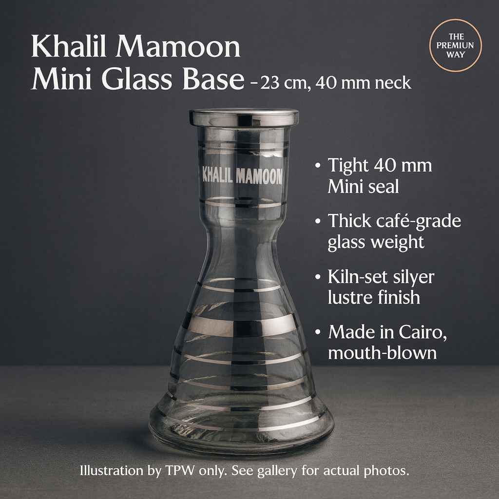 Khalil Mamoon Mini Beast Silver Glass Base – 23 cm
