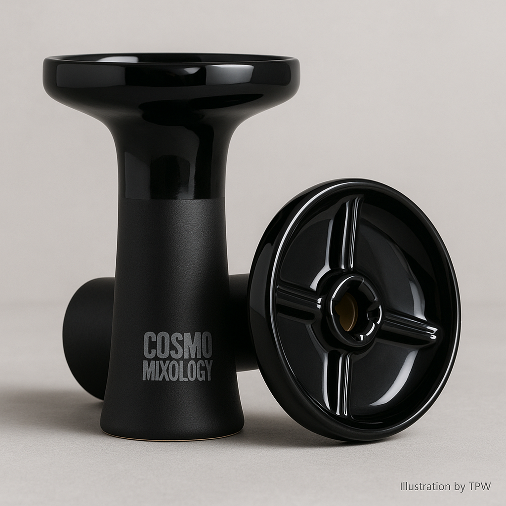 Cosmo Mixology 12 g Phunnel – Black, 4-Partition Foil Bowl 4