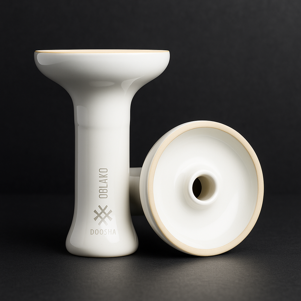 Oblako × Doosha Phunnel M – White, fully glazed ceramic 3