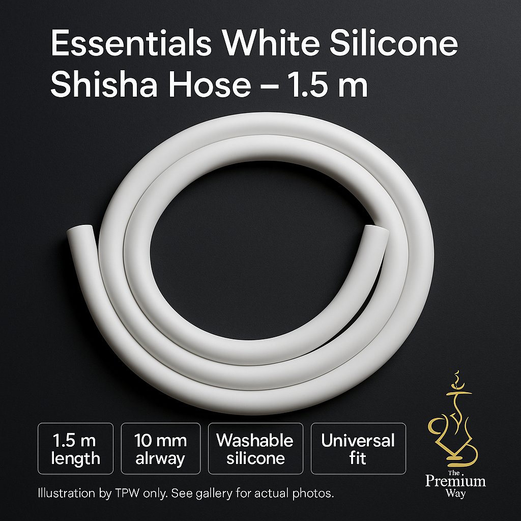 Essentials White Silicone Shisha Hose, image 3 of 7