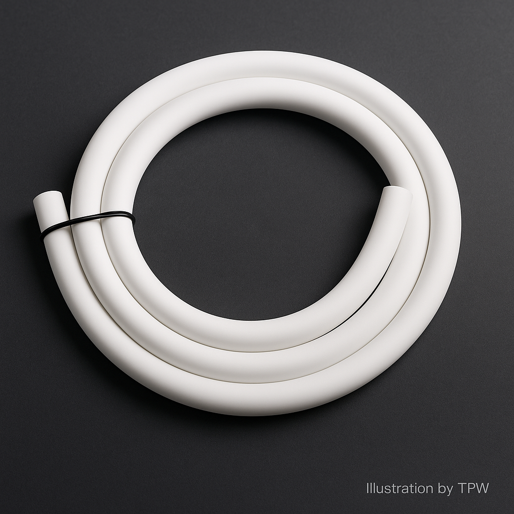 Essentials 1.5 m White Shisha Hose – German Silicone, Easy-Clean 7
