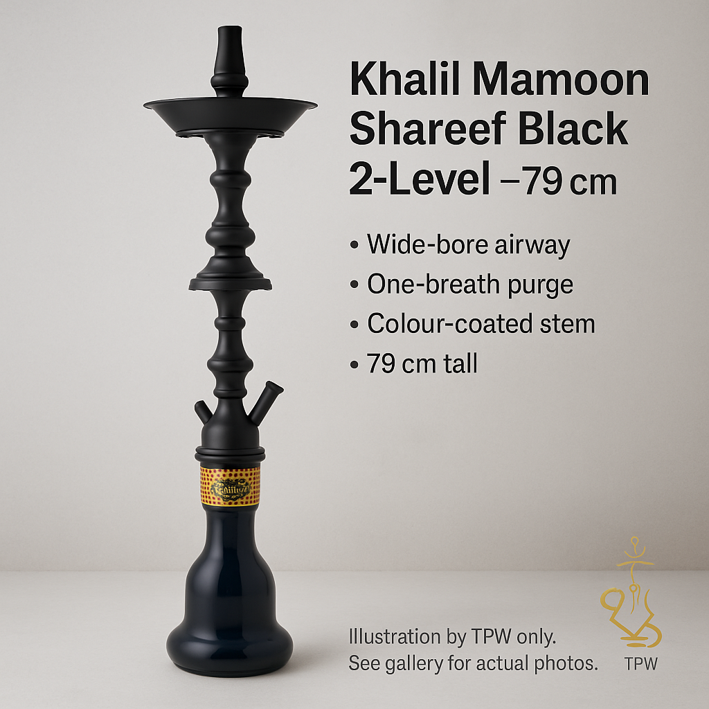 Khalil Mamoon Black Shareef – Black 2-Level, 79 cm Stainless