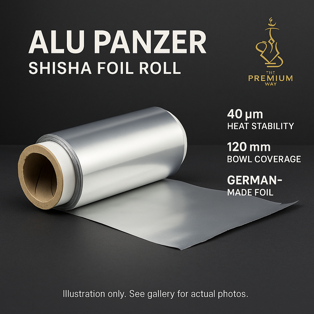 Alu Panzer Premium Hookah Foil — German-Made 40 µm Roll
