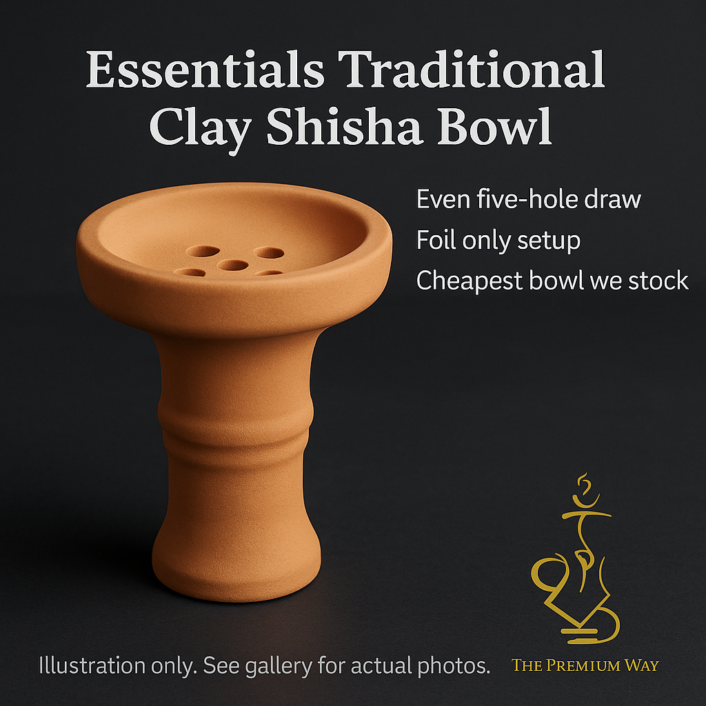 Essentials 5-Hole Traditional Clay Shisha Bowl, image 3 of 9