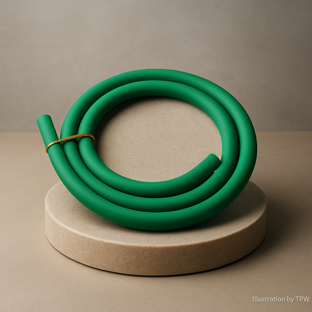 Essentials Green Silicone Shisha Hose, image 2 of 6