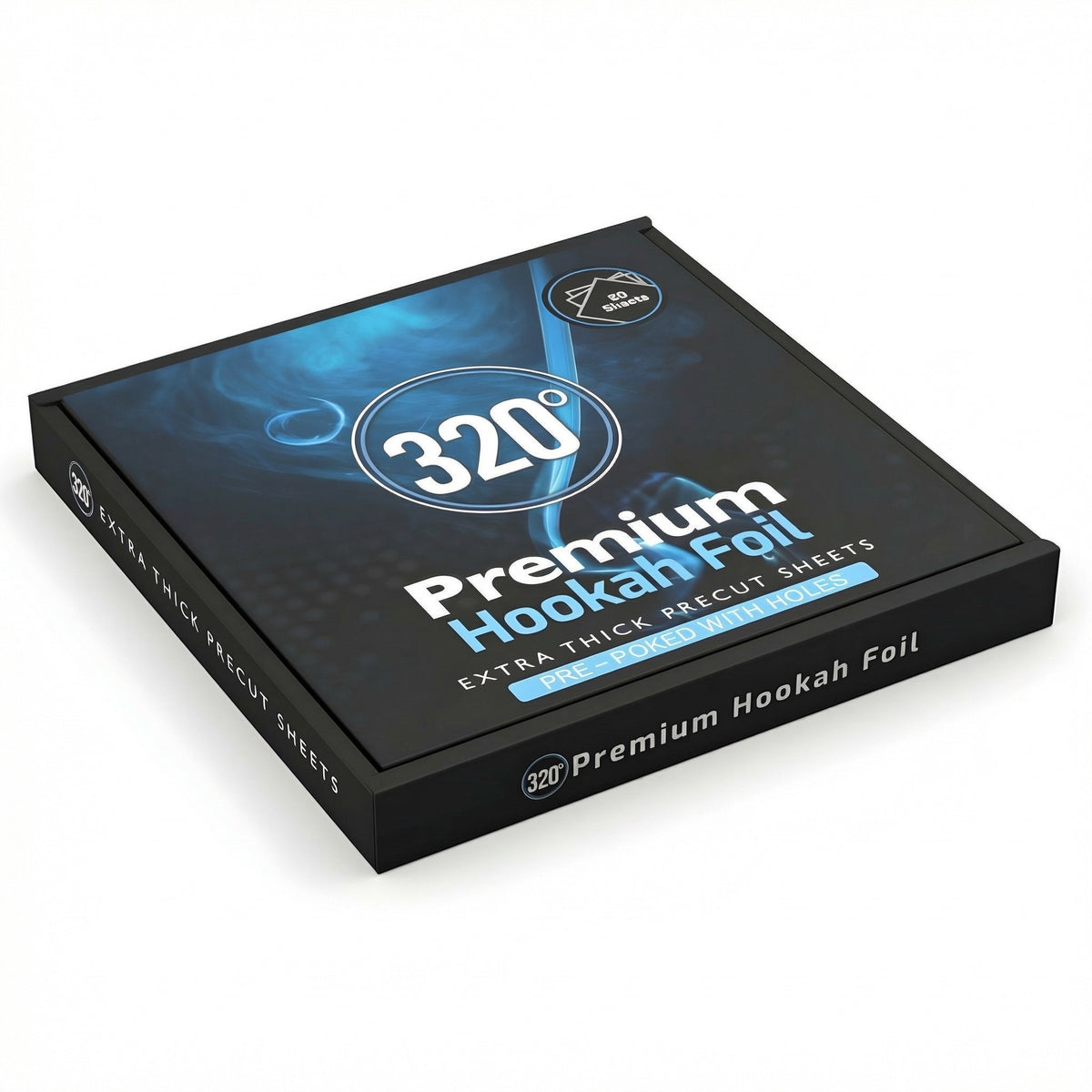 320° Pre-Poked Shisha Foil 50-Pack, image 16 of 16