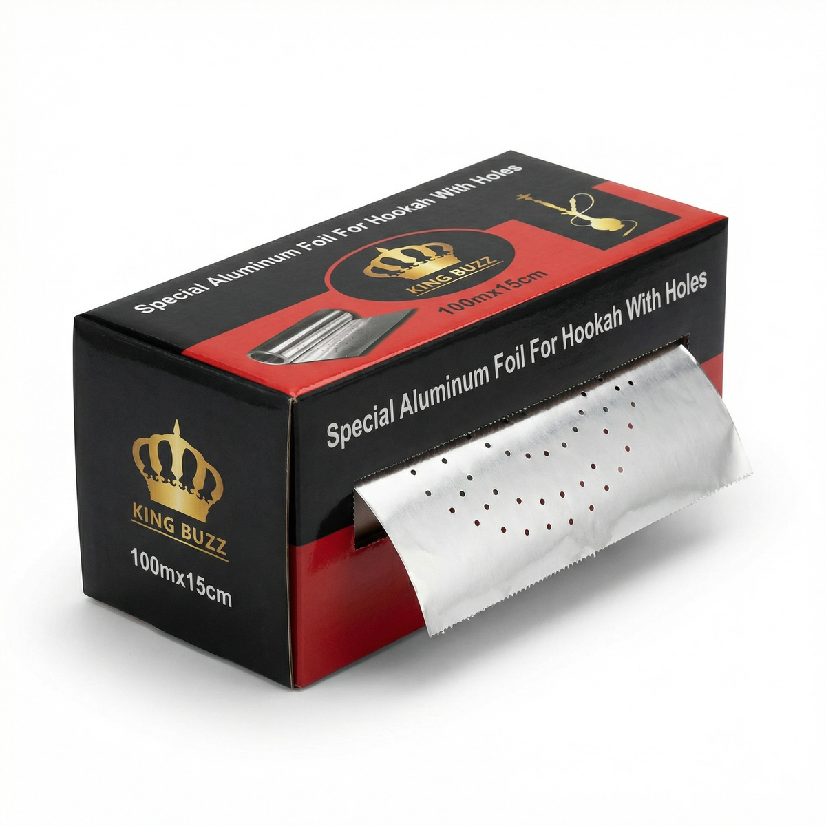 King Buzz 100m Shisha Aluminium Foil Roll, image 3 of 10