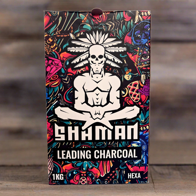 Shaman Hexa Premium Coconut Charcoal for Superior Hookah Sessions
