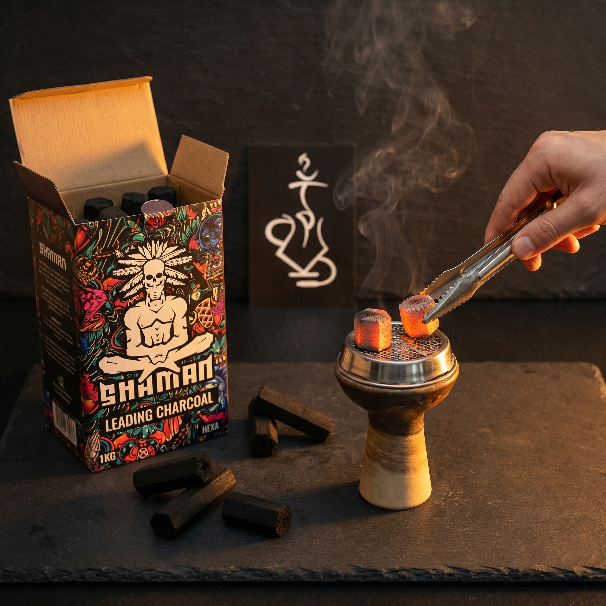 Shaman Hexa Coconut Shisha Charcoal