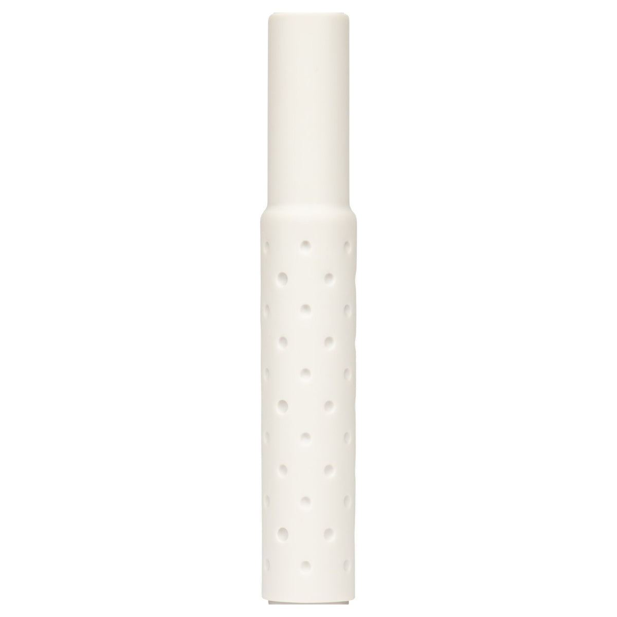 Amotion FUTR Stone colour-coordinated mouthpiece — warm stone-grey silicone with dimpled grip texture, included with the FUTR set, image 3 of 6