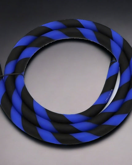 Caesar - Caesar Black & Blue Silicone Shisha Hose - The Premium Way