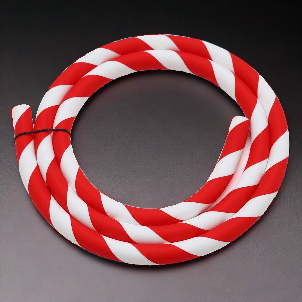 Caesar - Caesar Red & White Silicone Shisha Hose - The Premium Way, image 5 of 6