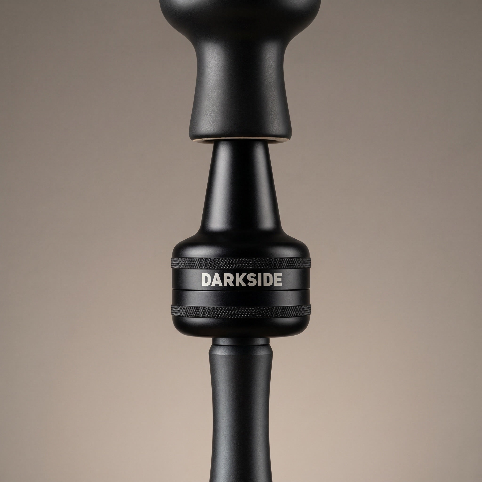Darkside D-Catcher installed between hookah stem and bowl showing correct fit position, The Premium Way