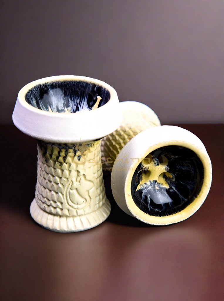 DSCHINNI® - Dschinni Nero Multi-Colour Stone Hookah Bowl - The Premium Way