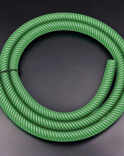 Essentials - Essentials Shisha Dark Green Silicone Matt Carbon Hose - The Premium Way