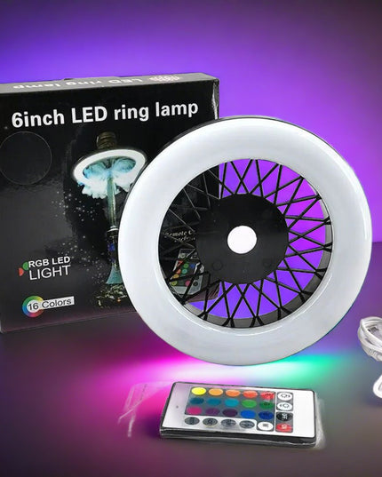 Essentials - Hookah LED Ring Light Rechargeable - Easy attachment - The Premium Way