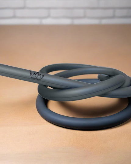 Essentials - Premium Shisha Silicone Hose - Grey - The Premium Way