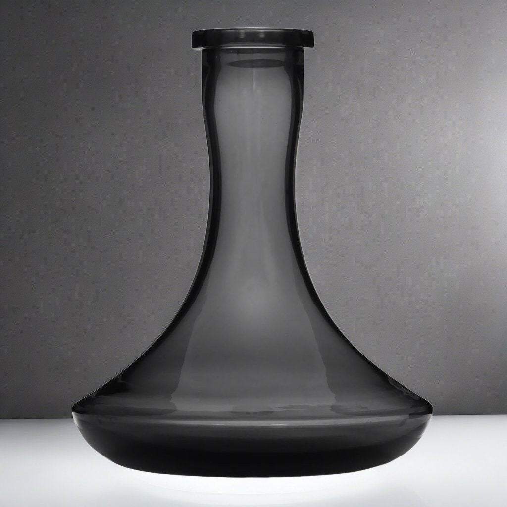 Essentials - Russian Style Shisha Base / Vase - Transparent Grey - The Premium Way