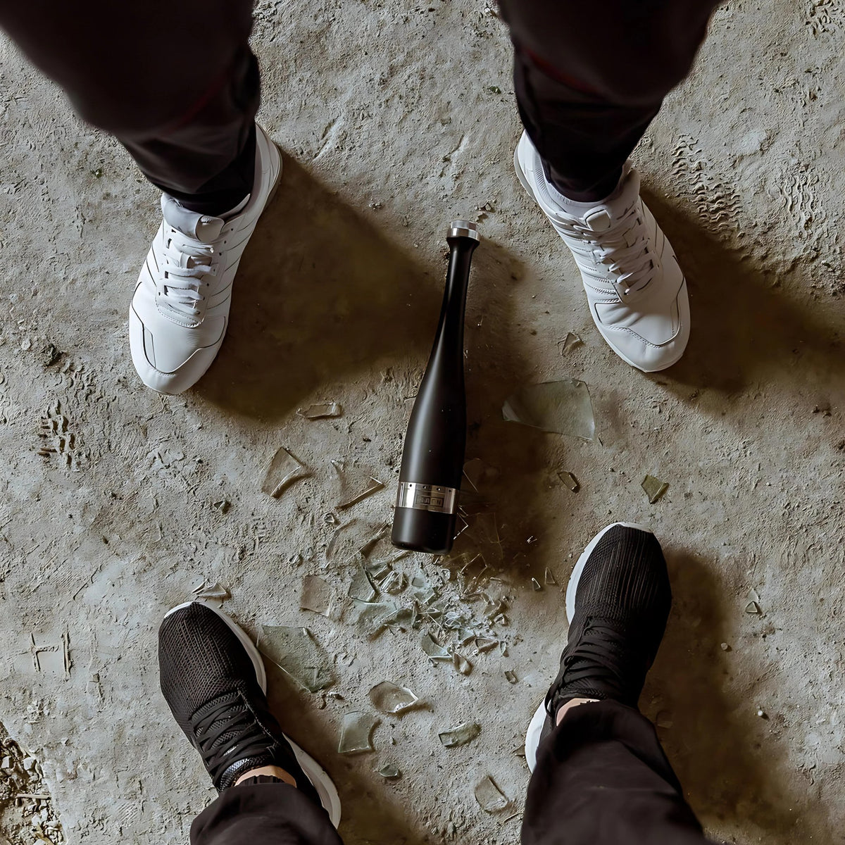 Hooligan Black Baseball Bat Hookah - Legs View, image 22 of 30