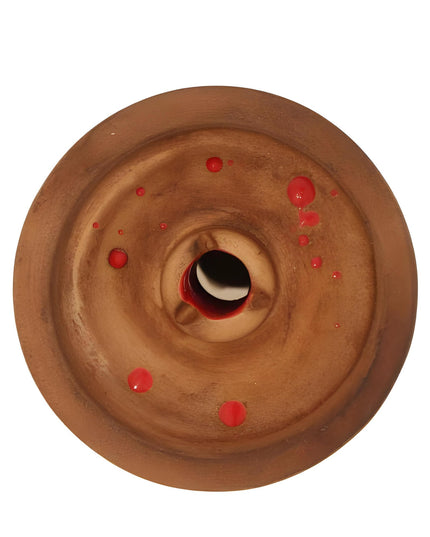 Top View of Kong Phunnel Space Blue Hookah Bowl – Premium Ceramic Bowl for Shisha