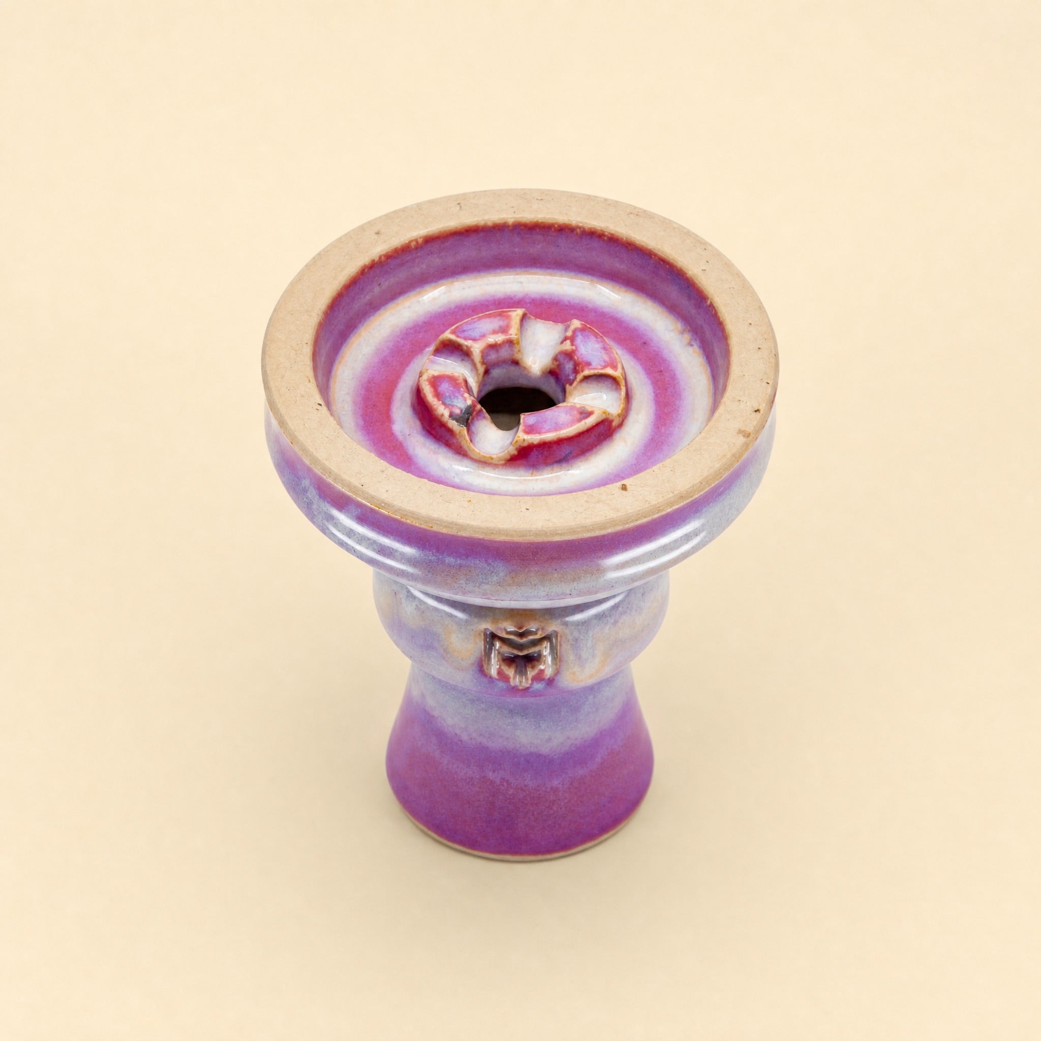MIT Luxury Ashera Coral bowl top-down view showing single-spire phunnel chamber and four-petal spire crown