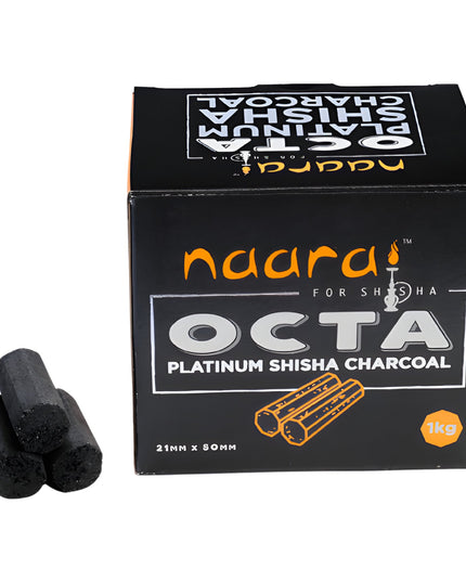 Naara for Shisha Charcoal | Octa Charcoal | The Premium Way