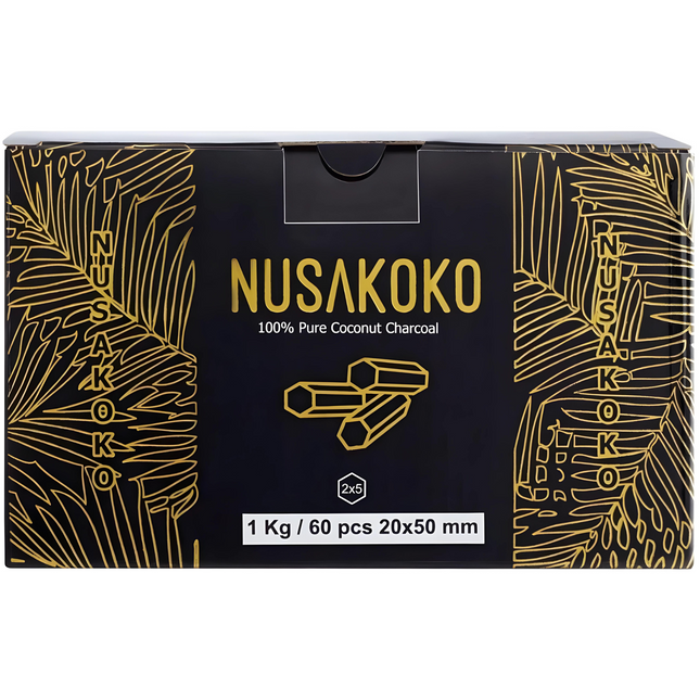 Nusakoko Premium Coconut Charcoal Box for Hookah Shisha - The Premium Way Experience