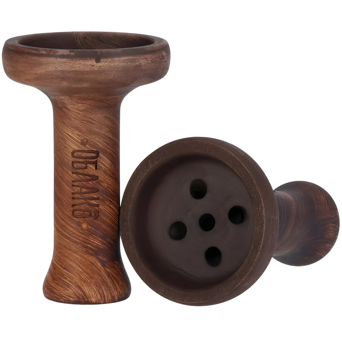 OBLAKO Killer Unglazed Bowl dual view displaying front and bottom details with earthy ceramic finish., image 5 of 7