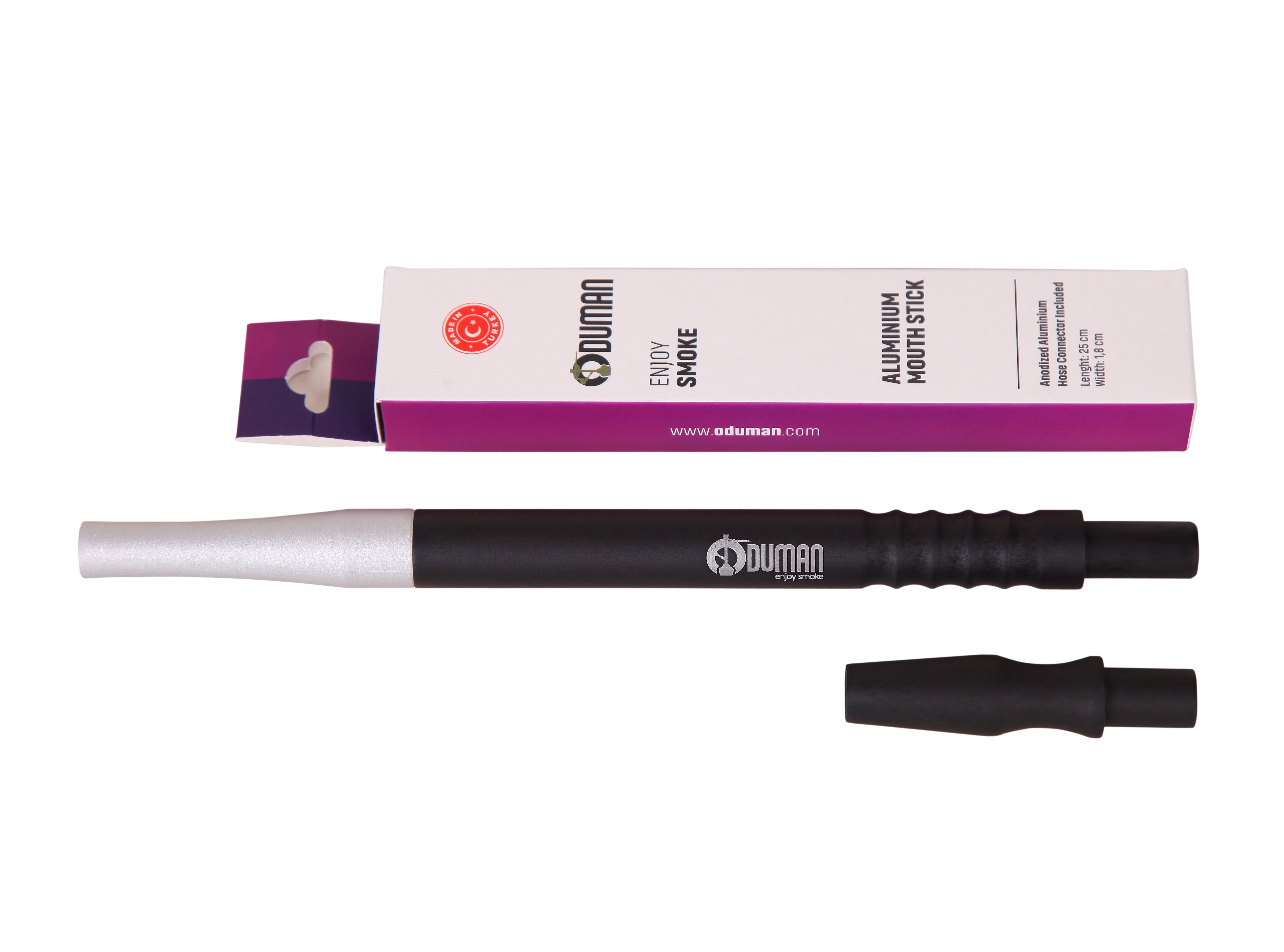 Oduman Initial - 25 Aluminium Mouthpiece – Black Mouthpiece | The Premium Way
