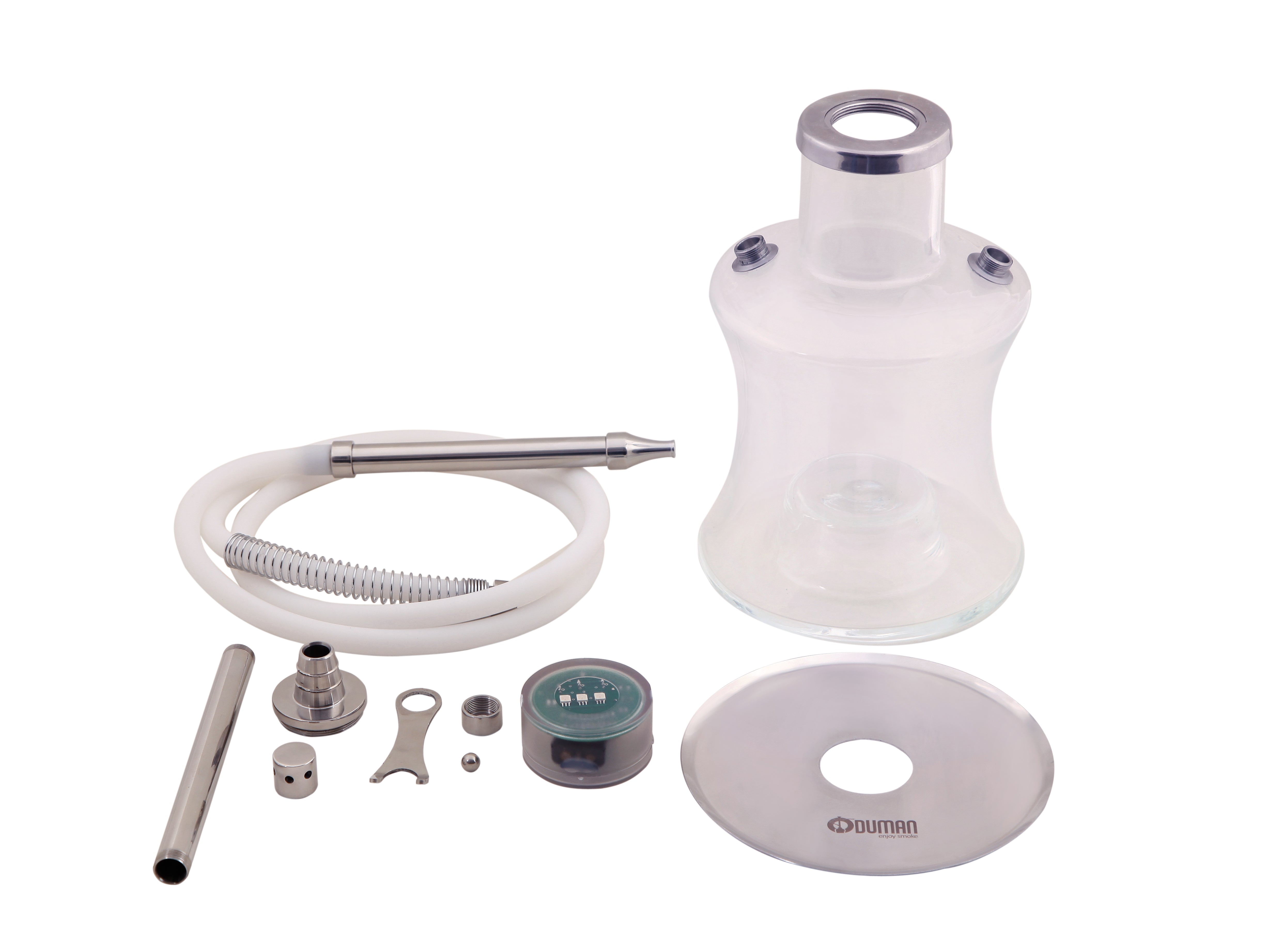Oduman N2 Clear Hookah – Premium Glass Hookah Shisha | The Premium Way