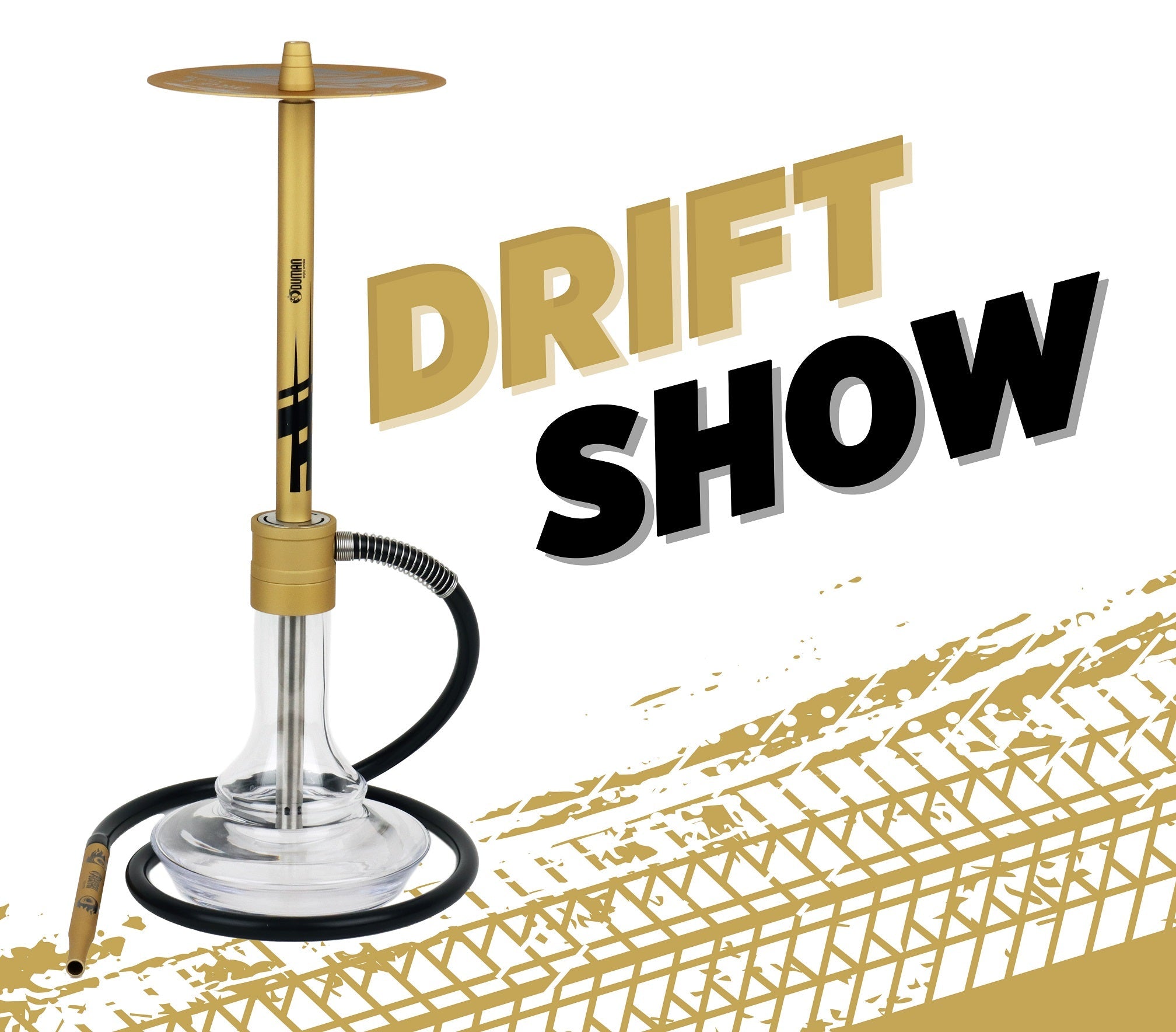 Oduman Smoke Drift Hookah - Gold Shisha | The Premium Way