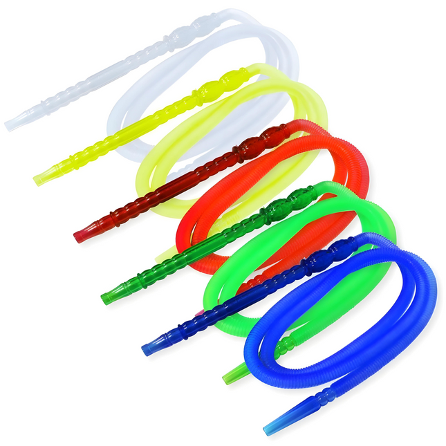 Rainbow collection of disposable hookah hoses from The Premium Way, adding color to every shisha moment.