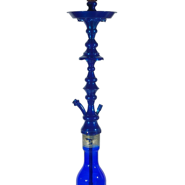 Rare Khalil Mamoon Shareef Blue 2 - Level Hookah – 31" Shisha | The Premium Way
