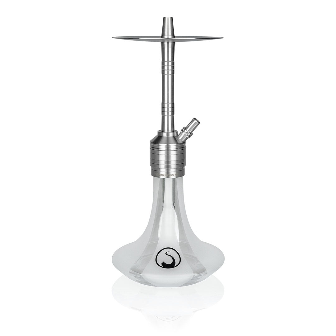 Steamulation Mini Gen II hookah in White Matt finish — The Premium Way