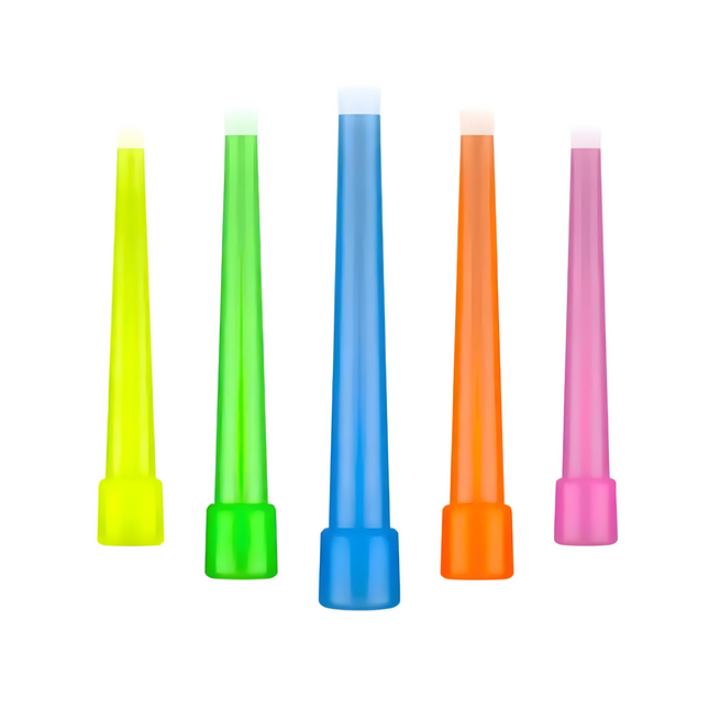 Premium quality disposable shisha mouthpieces by Essentials, featured in neon and classic colors from The Premium Way.