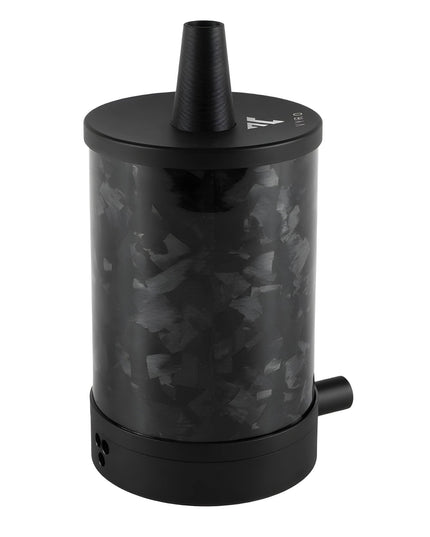VYRO One V2 Forged Black shisha with components in detailed view
