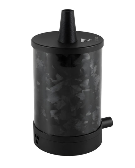 VYRO One V2 Forged Black shisha front view with sleek design