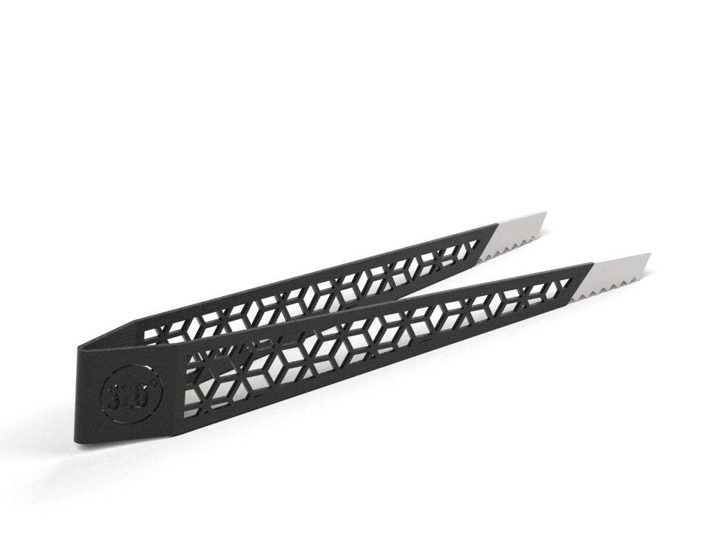 320° - 320° Shisha Stainless Steel Tongs - Black - The Premium Way