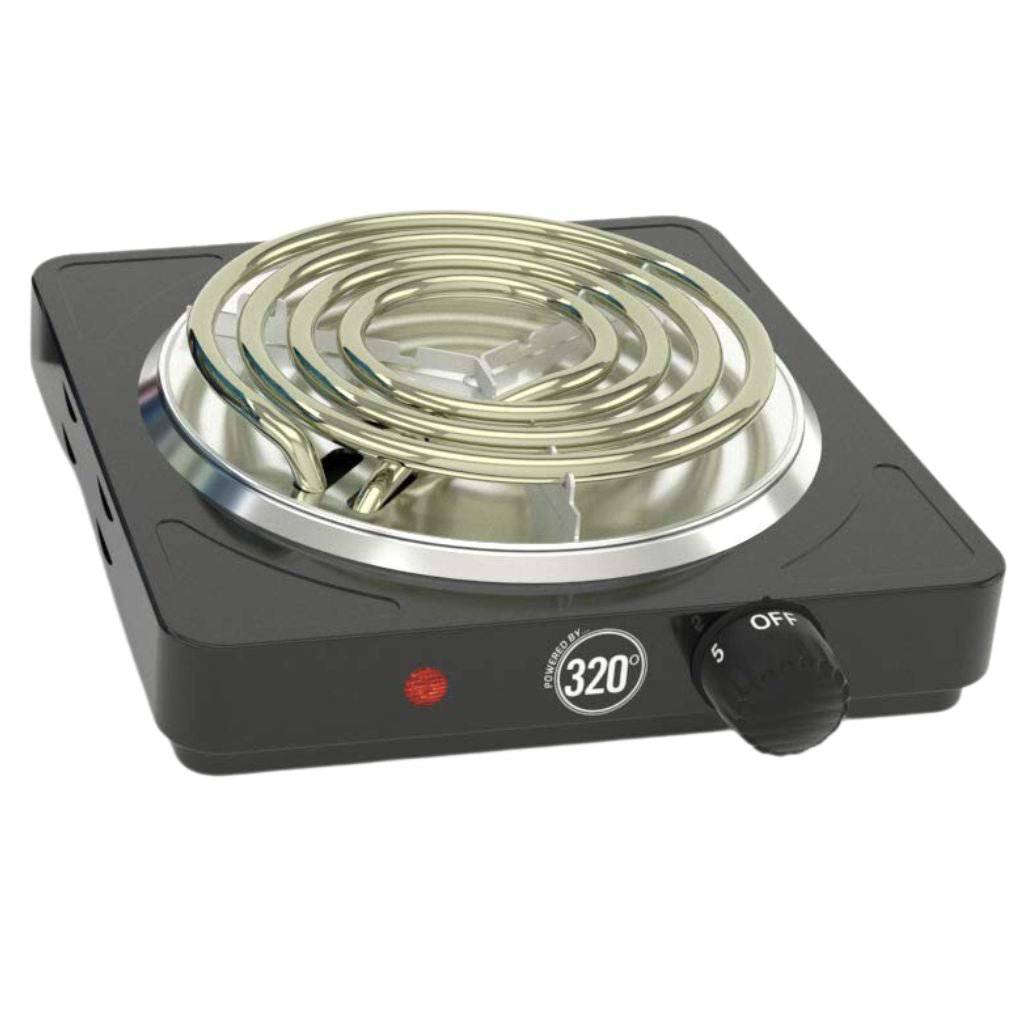 320° - 320º Electric Charcoal Burner Set: 1000W with Grid & Tongs - The Premium Way, image 4 of 9