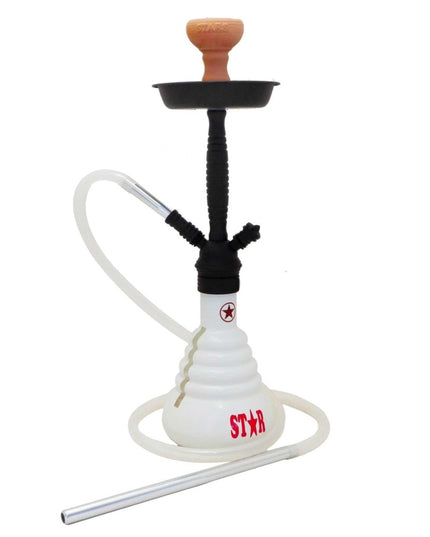Amy Deluxe - Amy Deluxe - 4 Stars 410 Black on White Shisha Kit - The Premium Way