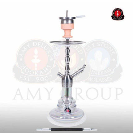 Amy Deluxe - Amy Deluxe - German SS14R Little Lulu Steel Clear Hookah Kit - The Premium Way