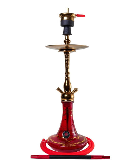Amy Deluxe - Amy Deluxe - Jamilah Gold Red Single Hose Hookah Set 118.01 - The Premium Way