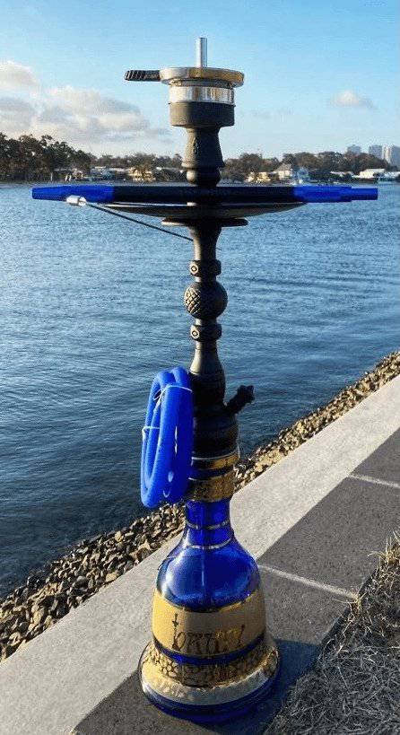 Amy Deluxe - Amy Deluxe - Kura - Blue Gold Shisha Set 088.01 - The Premium Way