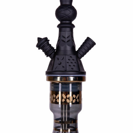 Amy Deluxe - Amy Deluxe - Mini Harfi - Gold Black Shisha Set 67cm - The Premium Way