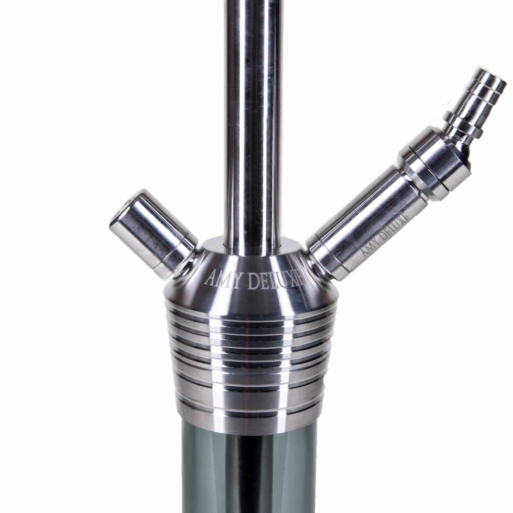 Amy Deluxe - Amy Deluxe - Rainbow Clear Stainless Steel Hookah Set SS09R - The Premium Way