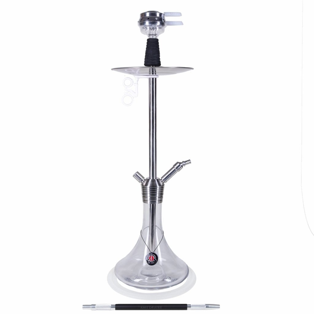 Amy Deluxe - Amy Deluxe - Rainbow Clear Stainless Steel Hookah Set SS09R - The Premium Way